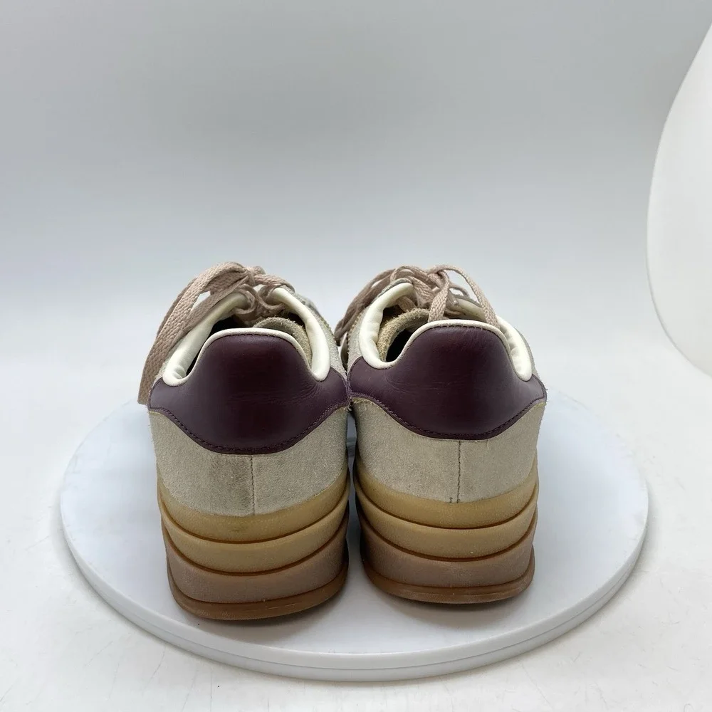 Adidas Sneakers Womens 7.5 Gazelle Bold JQ5127 Beige Suede Casual Platform Shoes